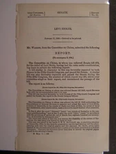 Government Report 1900 Levi Stoltz Claims IRS Adjust Claim Taxes & Assessments 