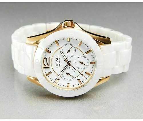 FOSSIL CE1006 Women Round CERAMIC Watch 