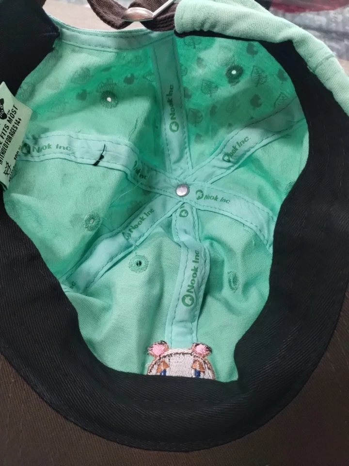 Gorra de béisbol ajustable Animal Crossing Tom Nook verde/marrón Foto 4 de 4