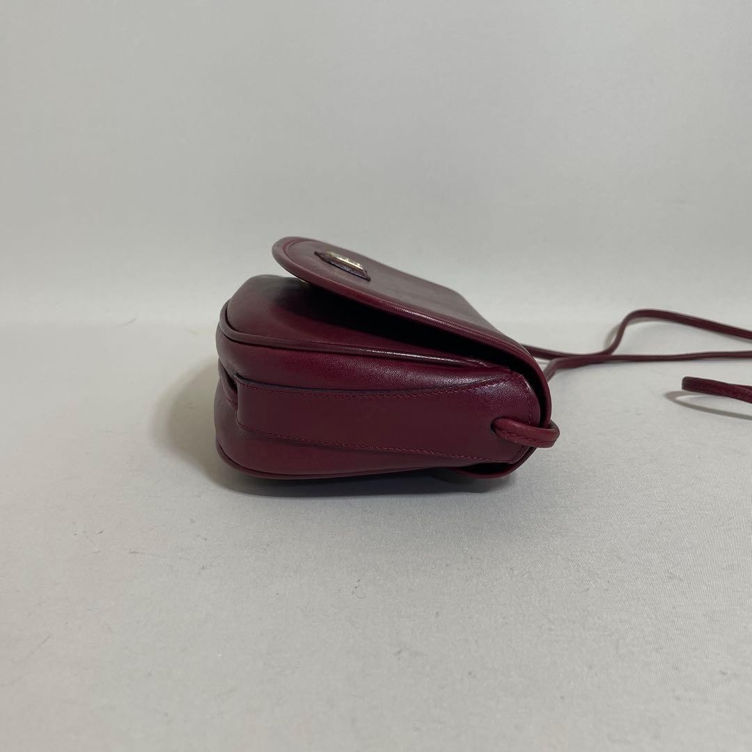 Celine Shoulder Bag Leather Bordeaux Triomphe — image 3