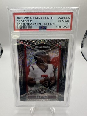 2023 WC Alumination RE CJ stroud Baselite-sparkles-black /25