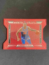 Julius Randle 2020-21 Panini Obsidian Knicks Pitch Black Electric Etch Red #11