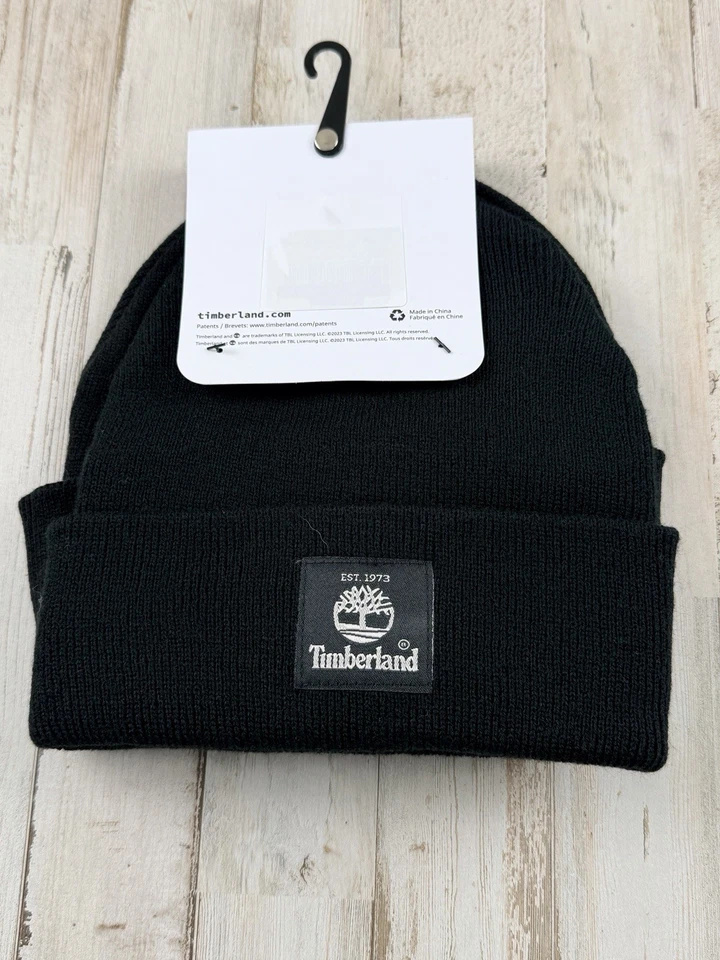 Timberland 2 Gorros Gorros Grande Logo Y Pequeño Nuevo Con Etiquetas Envío Rápido Foto 2 de 3