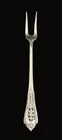 Rose Point by Wallace Sterling Silver Pickle Fork 5 5/8" Two-Tines