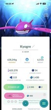 Pokémon Go❀shiny❀Kyogre❀GOTOUR2026❀Background LEVEL 50❀Tr❀de 20K Stardust