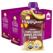 Happy Baby Organics Stage 2 Baby Food Pouches Gluten Free Vegan