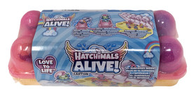 Hatchimals Alive Carton (Pink/Yellow) Self Hatching Eggs *Cute 10+ Surprises NEW