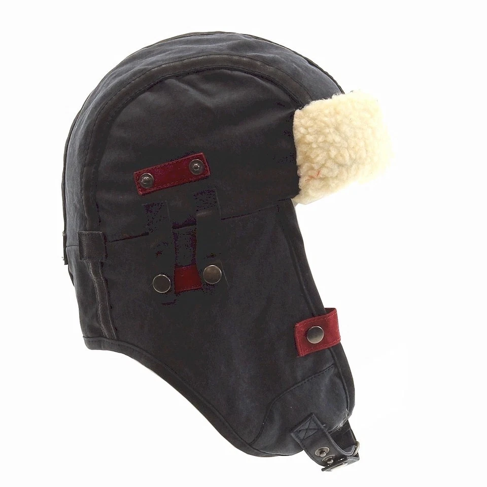 Kurtz Men's Major Leather Detail Black Hat - Image 3 of 4