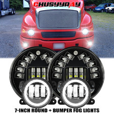 Fit 2006 2007 2008 2099 2010 Hummer H3 7inch Led Headlights 4 Halo Fog Lights Fit 2006 2007 2008 2099 2010 Hummer H3 7inch Led Headlights 4 Halo Fog Lights