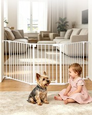 33-80" Extra Wide Baby Gate for Large Openings  Awkward Spaces, 30" Tall