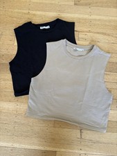 Bundle Of 2. Womens Crop Tank Top