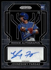 2022 Panini Prizm Rookie Autographs Johneshwy Fargas Auto Chicago Cubs #RA-JF