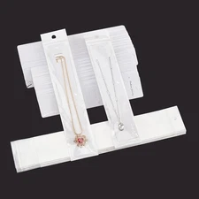 100 Pack Necklace Display Kit Paper Necklace Cards 2 Styles Necklace Display ...