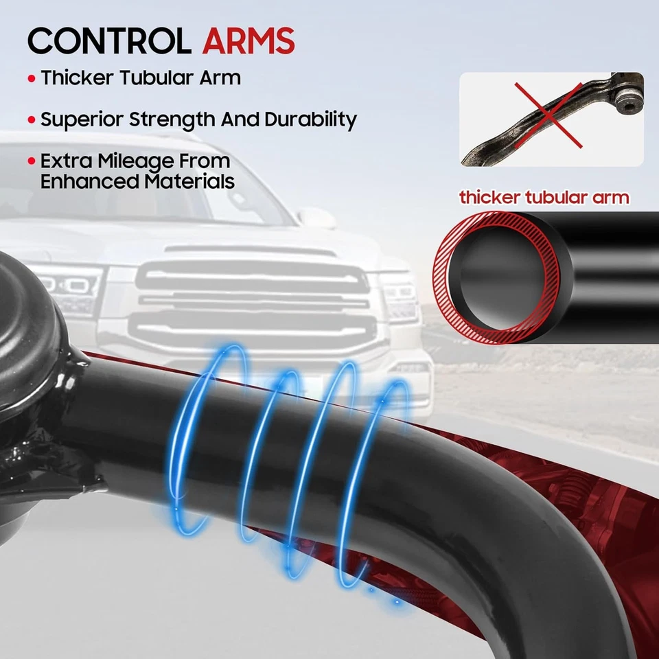 Braços de controle superiores de elevação 2-4" para Toyota 4 Runner/Fj Cruiser/Land Cruiser Prado,  - Imagem 4 de 4