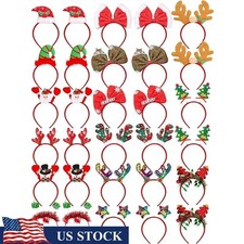 30 Pack Christmas Headbands Party Accessories Felt Hair Bands Adults  Kids New