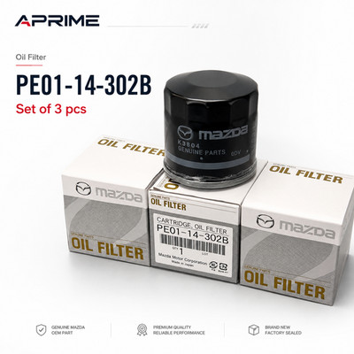 Set of of 3pcs. For Mazda Cartridge Oil Filter PE01-14-302B/302A Free Shipping