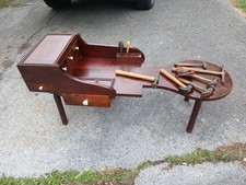 Beautiful Early Antique cobblers bench coffee...