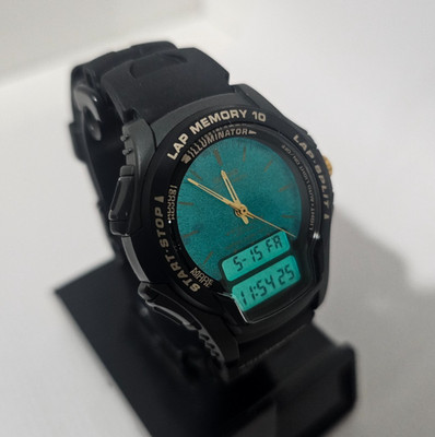 CASIO ILLUMINATOR WS-300 LAP MEMORY 10 ANA-DIGI ALARM CHRONOGRAPH MEN'S WATCH 