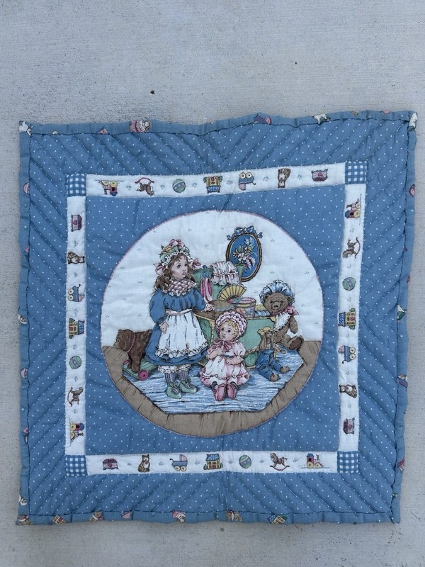 1992  Vintage Padded Baby Quilt Wall Hanging Baby’s Toys Marilyn Joseph
