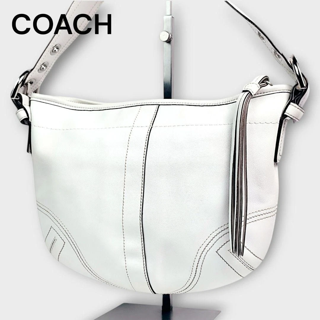 Coach ショルダーバッグ ホワイト バッグ & ハンドバッグ 女性用 | eBay
