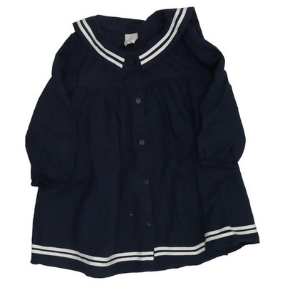 Lindex Baby, Kleid, Größe: 86, Blau/Weiß, Baumwolle, Streifen #Y5m