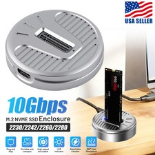 M.2 NVME SSD Case Hard Drive Reader M.2 To USB C 3.1 SSD Docking Station 10Gbps 