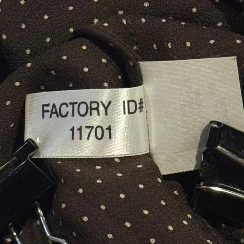 Express Tank Top Silk Y2K Babydoll Coquette Lace Trim Polka Dot Brown Orange XS - Image 4 of 4