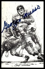 George Musso Bears Football Signed Postcard Photo Auto (no COA) *AD45