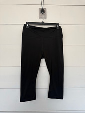 Athleta Women’s Medium Black Accelerate Crop Pants Athleisure