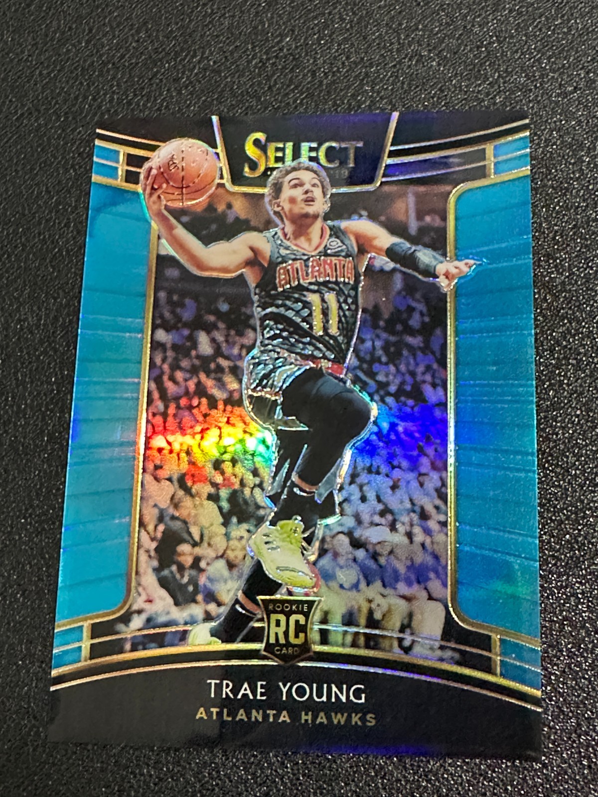 2018-19 Panini Select Trae Young #45 Light Blue Prizm /299 Rookie RC Hawks