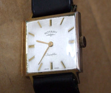 Rotary Incabloc Gold Square Face Watch