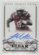 2016 Leaf Trinity Clear Auto Bronze Jerell Adams #CA-JA1 Auto fm0