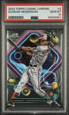 2023 Topps Cosmic Chrome Gunnar Henderson RC #2 PSA 10 Gem Mint Orioles