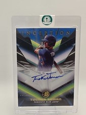 2023 Bowman Inception Tucker Toman Blue Foil Prospect Auto /99 #BPA-TT Blue Jays