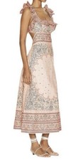 LIKE NEW-Zimmermann Matchmaker Linen Dress Size 3 Aus 12-14 US 8-10 (WORN ONCE)