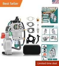 Dual Fuel Carburetor Lpg Ng Conversion Kit For Gasoline Generator 4.5-5.5kw G...