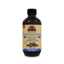 OKAY Pure Naturals Black Jamaican Castor Oil with Argan Oil - Castor for Hair
