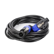 1-Pack 20 Feet Speakon to Speakon Cable - Heavy Duty NL4FC Speak-On Male Cabl...