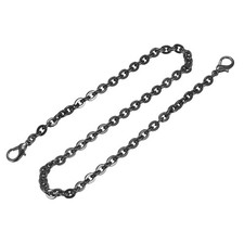 24"x0.22" Purse Chain Strap, Purse Handle Shoulder Replacement Strap, Black
