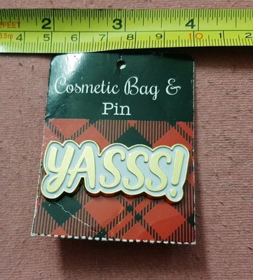 CUTE Funny Yasss Yas Queen Slay bag jacket lapel pin Girl Power Go Girl