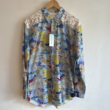 Comme des Gar�ons SHIRT W25080A XL Multicolor Abstract Floral Cotton Button-Up