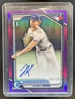 2024 Bowman Draft Johnny King Chrome Auto Purple Refractor 1st #/250 Blue Jays