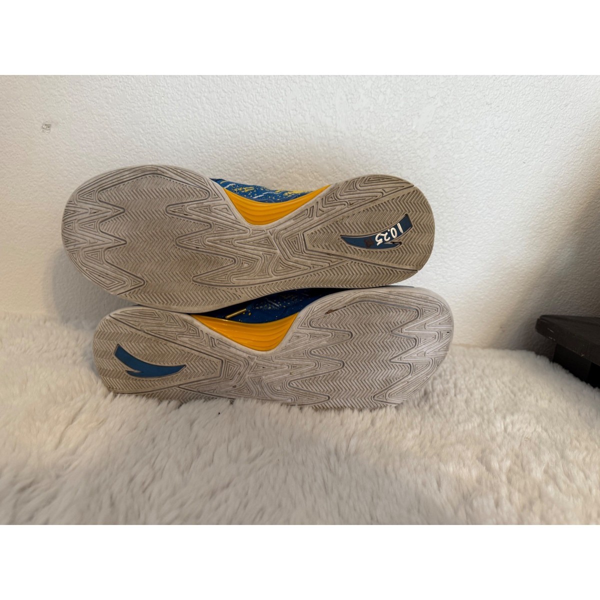 ANTA Klay Thompson KT Blue Yellow Basketball Shoes Mens Size  display picture 1