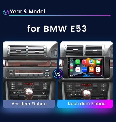 6GB+128GB Für BMW 5er E39 X5 E53 E38 Android 13.0 Autoradio Carplay GPS NAVI RDS
