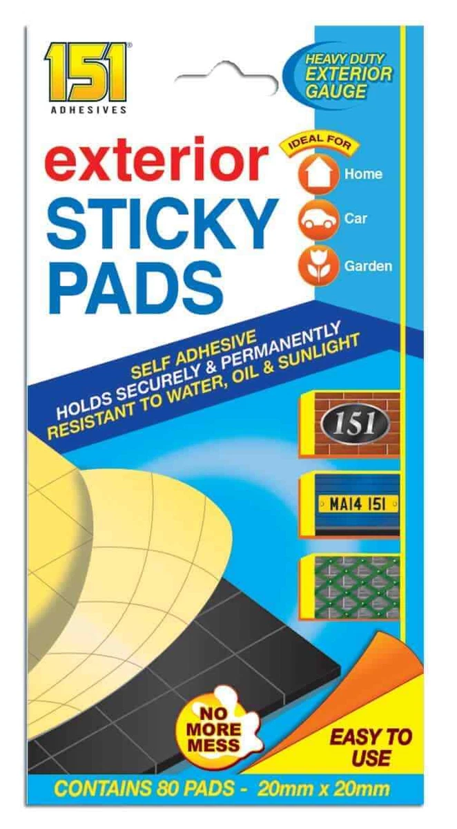 80 STRONG STICKY PADS DOUBLE SIDED FOAM SELF ADHESIVE HOME OFFICE MOUNTING  TAPE