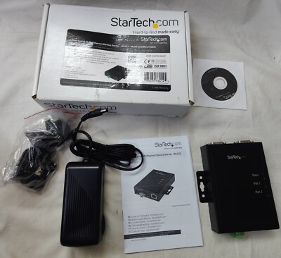 StarTech NETRS2322P 2 Port Serial-to-IP Ethernet Device Server RS232