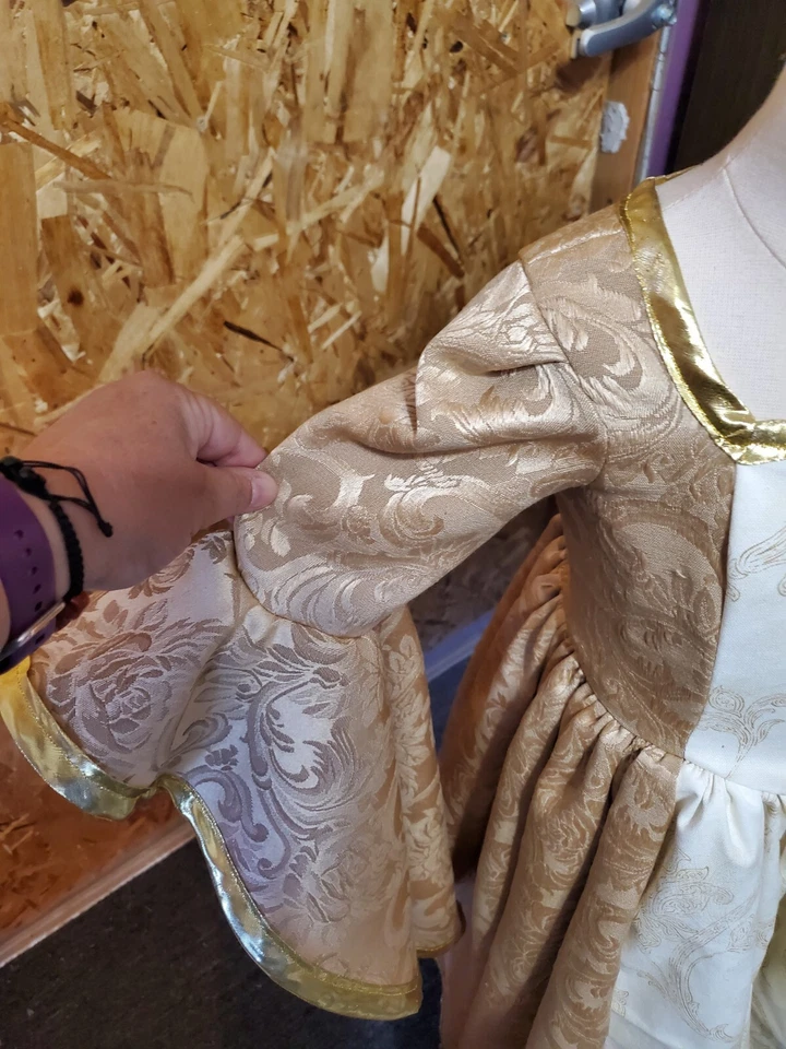 女孩文艺复兴/中世纪公主裙,尺寸 3-4 — 第 4/4 张图片