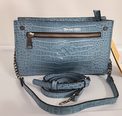 Patricia Nash Turati Croco Embossed Leather Crossbody Bag