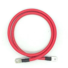 2 AWG Gauge Marine Grade Battery Cables Made in USA Fully Assembled with Heav...