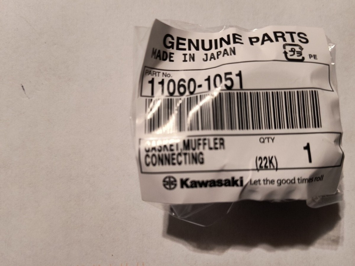 Kawasaki OEM NOS 11060-1051 Muffler Connecting Gasket RX KL KZ KAF